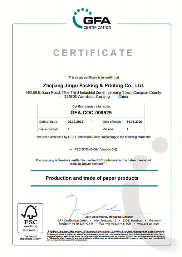 FSC Certificate